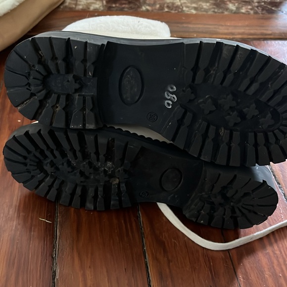 Oscar Sport Leather Ankle Combat Boots Neutrals - Picture 4 of 7